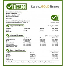 California Gold Nutrition, SAMe (бутандисульфонат), 400 мг, 60 таблеток, покрытых кишечнорастворимой оболочкой